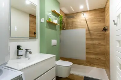 Salle de bains dans l'établissement La Maison du Parc