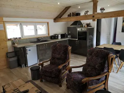 Cuisine ou kitchenette dans l'établissement L'Atelier