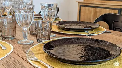 Boissons dans l'établissement La Maison Bleue