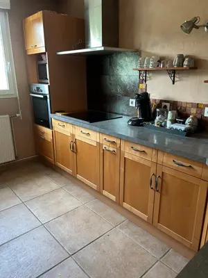 Cuisine ou kitchenette dans l'établissement Maison Villa