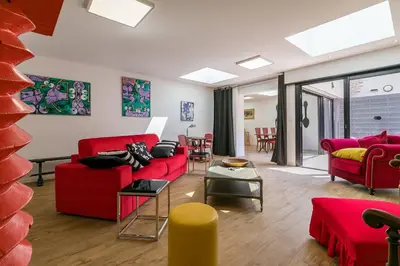 Coin salon dans l'établissement Suite Royale Barocco avec SPA