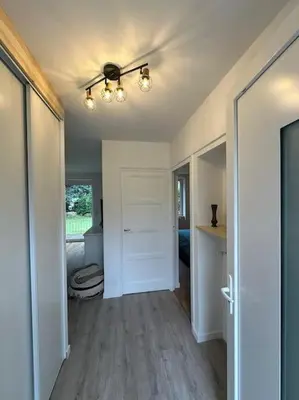 Un ou plusieurs lits dans un hébergement de l'établissement maison en ville Karine et Flavie