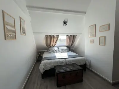 Un ou plusieurs lits dans un hébergement de l'établissement Maison à la campagne