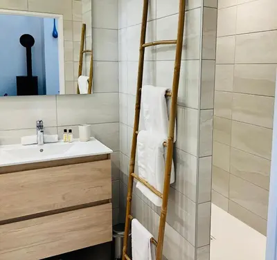 Salle de bains dans l'établissement Studio Clos des Renauds
