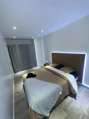 Un ou plusieurs lits dans un hébergement de l'établissement Appartement poincaré