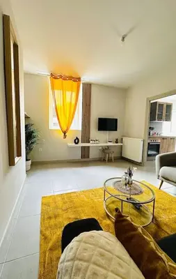 Télévision ou salle de divertissement dans l'établissement Loco Parc Duplex