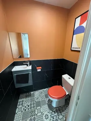 Salle de bains dans l'établissement Bienvenue Chez Marinette