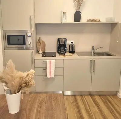 Cuisine ou kitchenette dans l'établissement DOMITYS - Les Vantelles