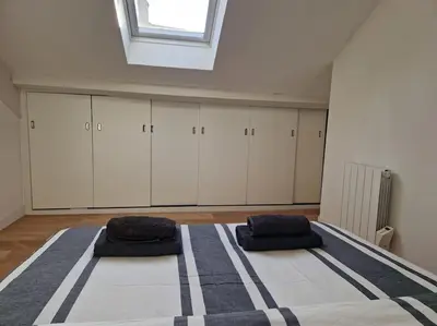 Un ou plusieurs lits dans un hébergement de l'établissement Appartement T2 Le central