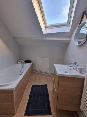 Salle de bains dans l'établissement Appartement T2 Le central