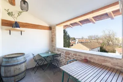Balcon ou terrasse dans l'établissement On dirait le Sud
