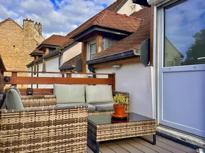 Balcon ou terrasse dans l'établissement Le Mignon de Chenôve