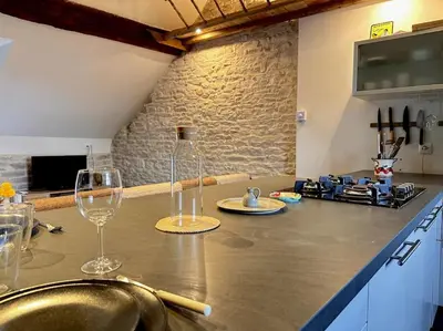 Cuisine ou kitchenette dans l'établissement Le Mignon de Chenôve