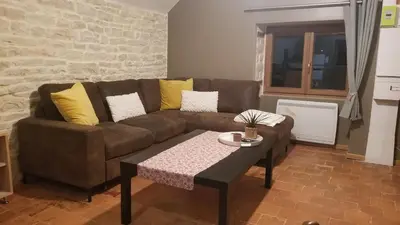 Coin salon dans l'établissement Gîte du Ka'lao