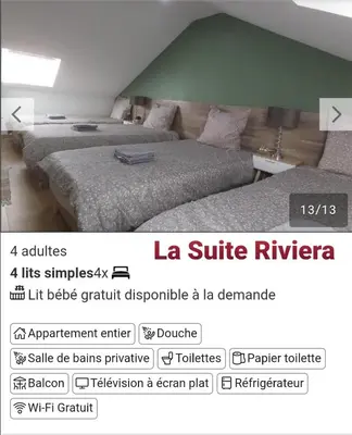 Plan de l'établissement Les Suite Appartement à Chalon sur Saône