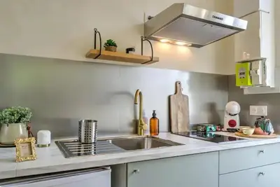Cuisine ou kitchenette dans l'établissement Alice Wilson