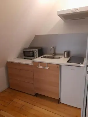 Cuisine ou kitchenette dans l'établissement refuge