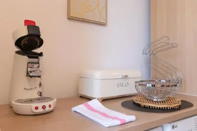 Cuisine ou kitchenette dans l'établissement Cabana & Clos des Epinoches