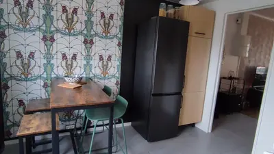 Cuisine ou kitchenette dans l'établissement Le Céladon