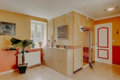 Cuisine ou kitchenette dans l'établissement Maison Saunières