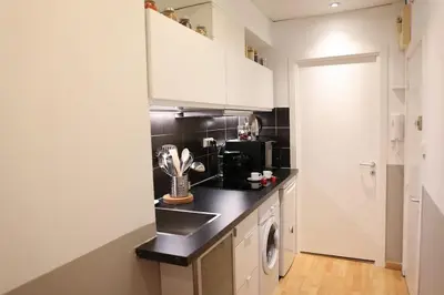 Cuisine ou kitchenette dans l'établissement Le St Nicolas au coeur du centre historique