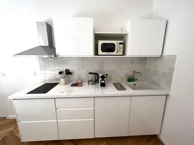 Cuisine ou kitchenette dans l'établissement Le Comte - Heart of Dijon - With AC