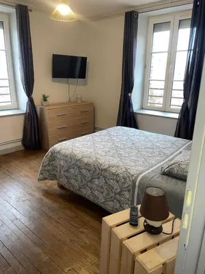 Un ou plusieurs lits dans un hébergement de l'établissement Appartement meublé - 2 Chambres