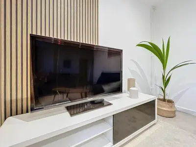 Télévision ou salle de divertissement dans l'établissement Le d'Alembert - Joli T3 lumineux et spacieux