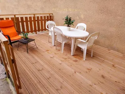 Balcon ou terrasse dans l'établissement L'Escapade Jurassienne