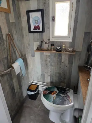 Salle de bains dans l'établissement Chez damdam et titi