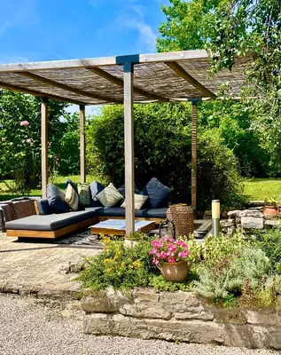 Jardin de l'établissement La Longère de Bourgogne