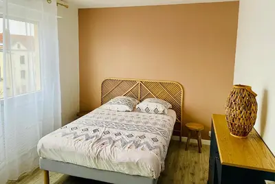 Un ou plusieurs lits dans un hébergement de l'établissement Studio centre-ville République