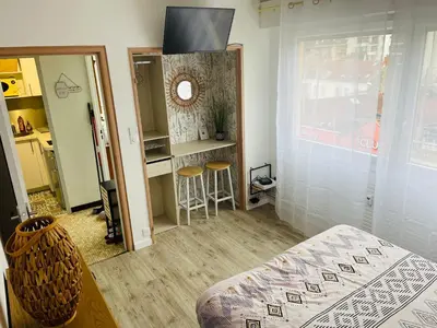 Un ou plusieurs lits dans un hébergement de l'établissement Studio centre-ville République