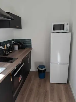 Cuisine ou kitchenette dans l'établissement Appartement 2 personnes - fibre