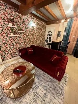 Coin salon dans l'établissement Le 8 Appartement - Le Duplex II - parking gratuit -