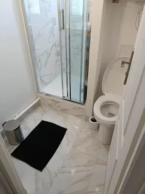 Salle de bains dans l'établissement Agréable studio - WiFi