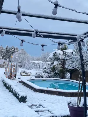 L'établissement Ferme en hiver