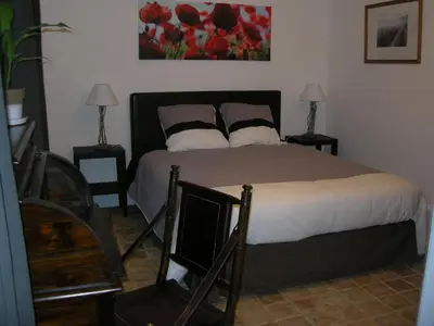 Un ou plusieurs lits dans un hébergement de l'établissement B&B Chez Marie