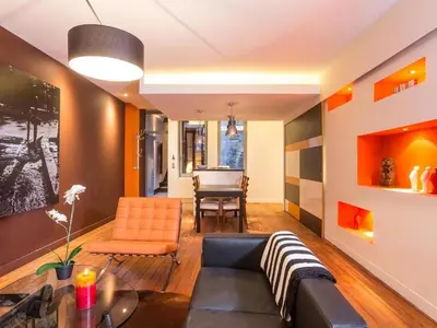 Coin salon dans l'établissement Dijon La Belle Adresse