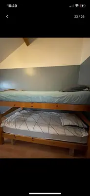 Un ou plusieurs lits dans un hébergement de l'établissement Maison 15 minutes de Dijon Marsannay