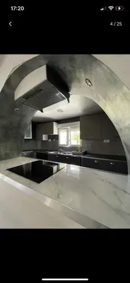 Cuisine ou kitchenette dans l'établissement Logement 20 min de Dijon Fenay