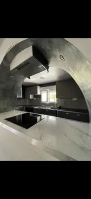 Cuisine ou kitchenette dans l'établissement Logement 20 min de Dijon Fenay
