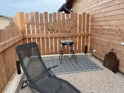 Terrasse ou espace extérieur de l'établissement Gîte Lucanna