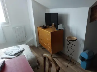 Télévision ou salle de divertissement dans l'établissement Seul sous les toits de Dijon