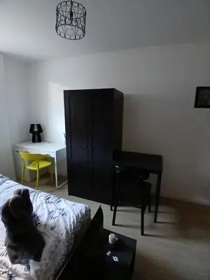 Un ou plusieurs lits dans un hébergement de l'établissement Beau studio - 1 personne