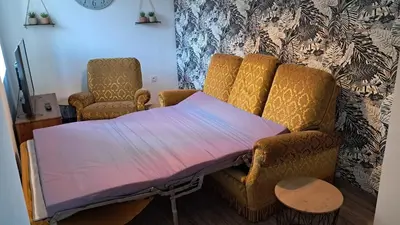 Coin salon dans l'établissement Appartement 2 à 4 personnes à la campagne