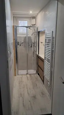 Salle de bains dans l'établissement Appartement 2 à 4 personnes à la campagne