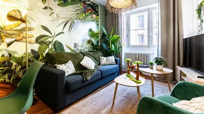 Coin salon dans l'établissement JunglAppart T3 Familial Proche Gare & Centre I Garage Inclus par CN Loc
