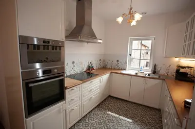 Cuisine ou kitchenette dans l'établissement Gite Passart à Brancion