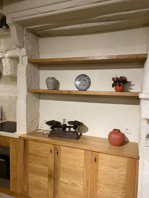 Cuisine ou kitchenette dans l'établissement Maison authentique